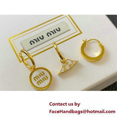 Miu Miu set of metal earrings 2024