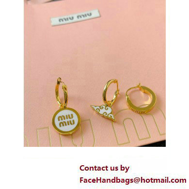 Miu Miu set of metal earrings 2024