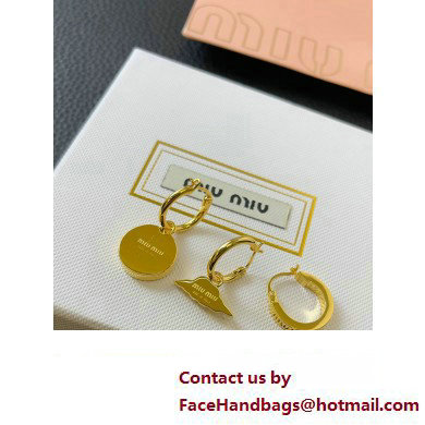 Miu Miu set of metal earrings 2024