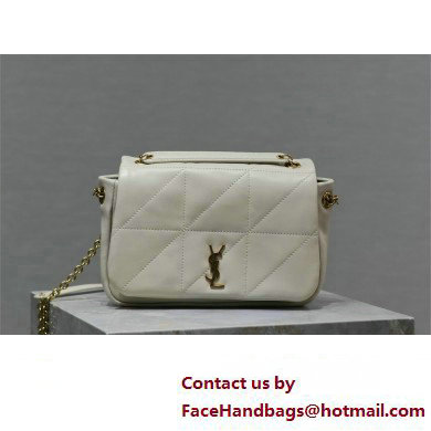 Saint Laurent jamie 4.3 small Bag in lambskin 763475 white(original quality) - Click Image to Close