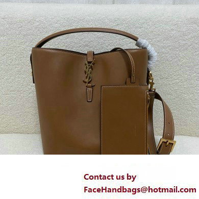 Saint Laurent le 37 large Bag in shiny leather brown(original quality)