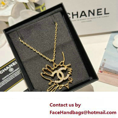 chanel LONG Pendant NECKLACE ABD422 2024