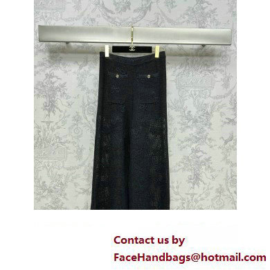 chanel Mixed Fibers Black PANTS P76849 2024