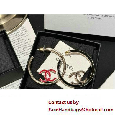 chanel hoop Earrings ABC908 2024