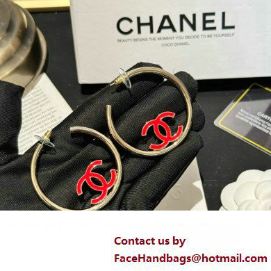 chanel hoop Earrings ABC908 2024