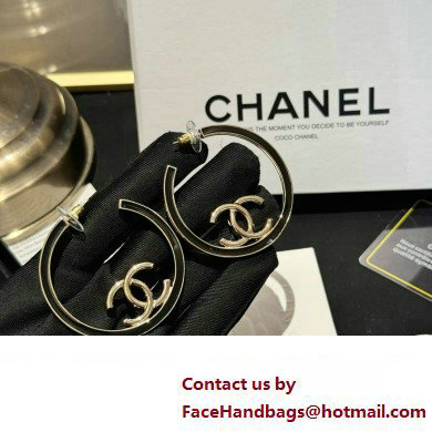 chanel hoop Earrings ABC908 2024