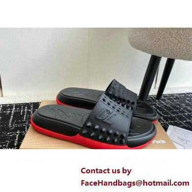 christian louboutin Take It Easy spiked slides black 2024