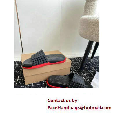 christian louboutin Take It Easy spiked slides black 2024