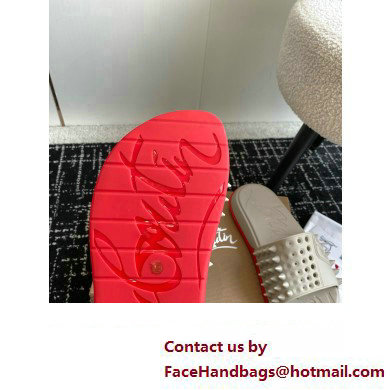 christian louboutin Take It Easy spiked slides off white 2024