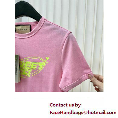 gucci Cotton jersey T-shirt pink 723566 2024