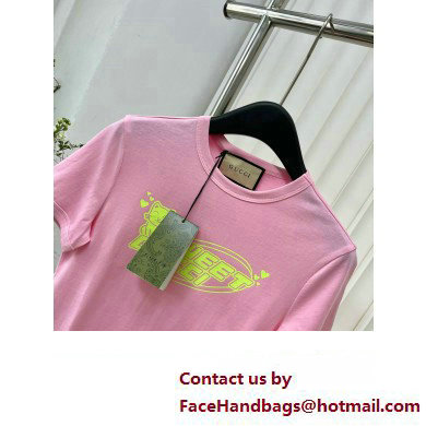 gucci Cotton jersey T-shirt pink 723566 2024