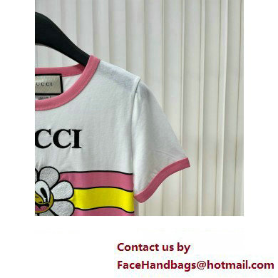 gucci Cotton jersey printed T-shirt white 723566 2024