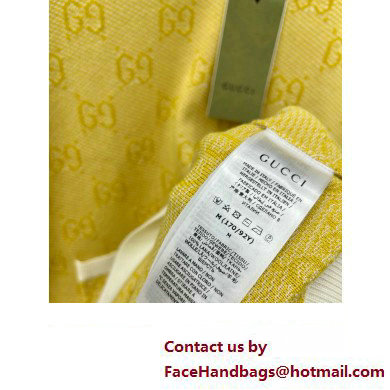 gucci GG wool jacquard dress yellow 773633 2024