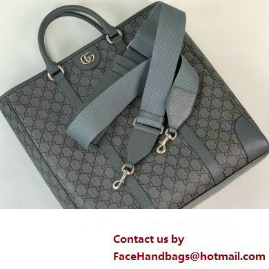 gucci Ophidia medium tote bag in Grey and black GG Supreme Tender canvas 763316 2024