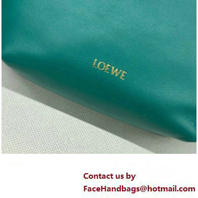 loewe Mini flamenco purse bag in mellow nappa lambskin Emerald Green 2024