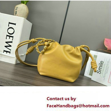 loewe Mini flamenco purse bag in mellow nappa lambskin SAHARA 2024