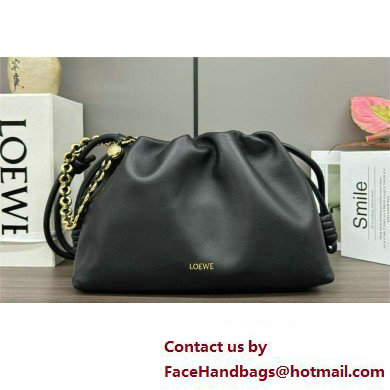 loewe flamenco purse in mellow nappa lambskin 012403 black 2024 - Click Image to Close