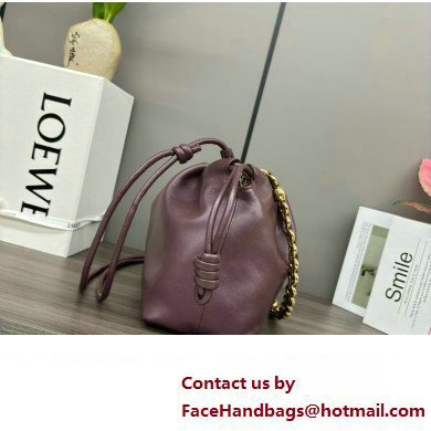 loewe flamenco purse in mellow nappa lambskin 012403 dark burgundy 2024 - Click Image to Close