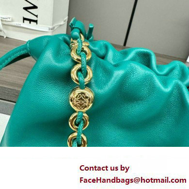 loewe flamenco purse in mellow nappa lambskin 012403 emerald green 2024