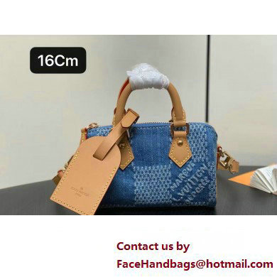 louis vuitton Damier Denim 3D Nano speedy bag 2024