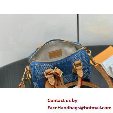 louis vuitton Damier Denim 3D Nano speedy bag 2024