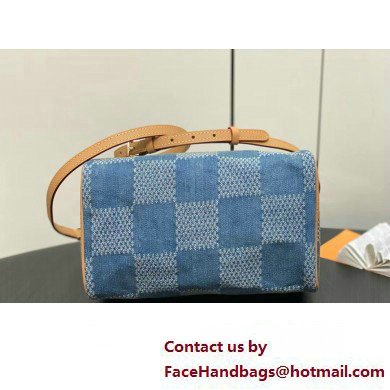 louis vuitton Damier Denim 3D speedy 25 bag 2024