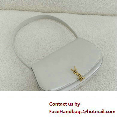 saint laurent mini voltaire bag in calfskin white 2024(original quality)