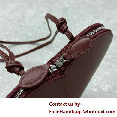 Alaia Le Coeur Heart Bag in calfskin burgundy 2025