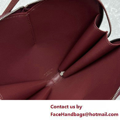 Alaia Le Coeur Heart Bag in calfskin burgundy 2025