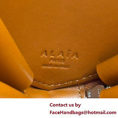 Alaia Le Coeur Heart Bag in calfskin caramel 2025