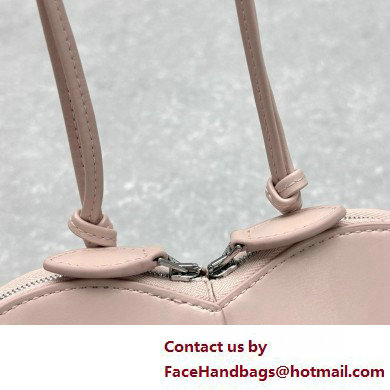 Alaia Le Coeur Heart Bag in calfskin light pink 2025