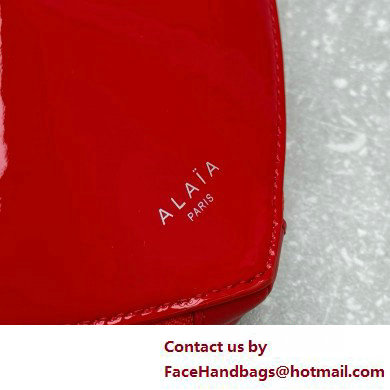 Alaia Le Coeur Heart Bag in patent leather red 2025