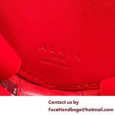 Alaia Le Coeur Heart Bag in patent leather red 2025