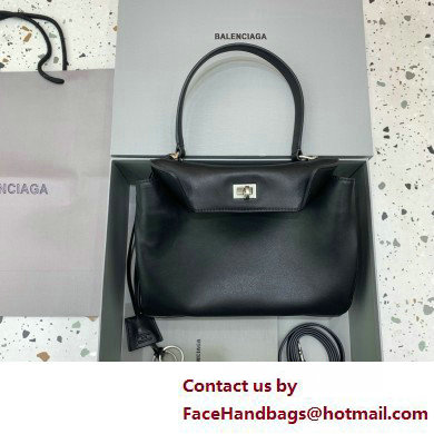 BALENCIAGA Women's Rodeo SMALL Handbag in Black/SILVER 2025