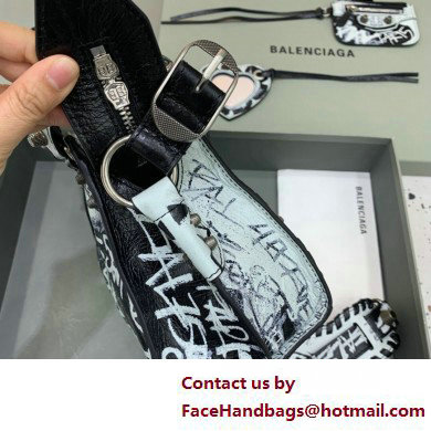 Balenciaga Neo Cagole XS Handbag in Graffiti Black 2025