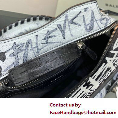 Balenciaga Neo Cagole XS Handbag in Graffiti Black 2025