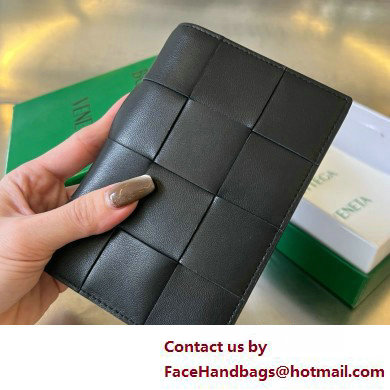 Bottega Veneta Cassette Passport Holder black 2025