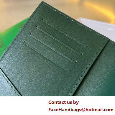 Bottega Veneta Cassette Passport Holder dark green 2025