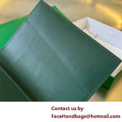 Bottega Veneta Cassette Passport Holder dark green 2025