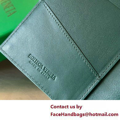 Bottega Veneta Cassette Passport Holder dark green 2025