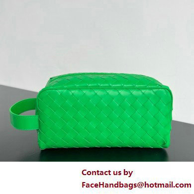 Bottega Veneta Intrecciato Travel Pouch Parakeet 2025