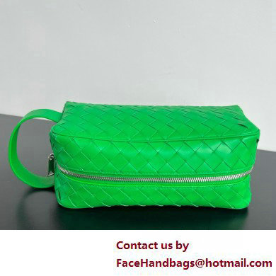 Bottega Veneta Intrecciato Travel Pouch Parakeet 2025