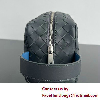 Bottega Veneta Intrecciato Travel Pouch gray 2025