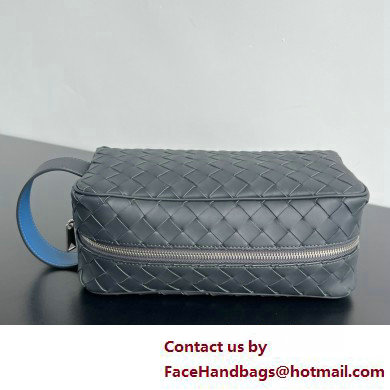 Bottega Veneta Intrecciato Travel Pouch gray 2025