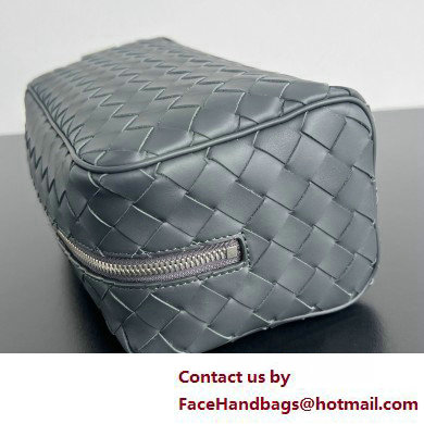 Bottega Veneta Intrecciato Travel Pouch gray 2025