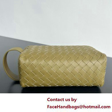 Bottega Veneta Intrecciato Travel Pouch mud 2025