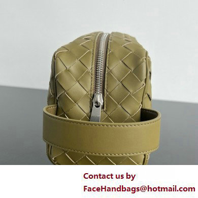 Bottega Veneta Intrecciato Travel Pouch mud 2025