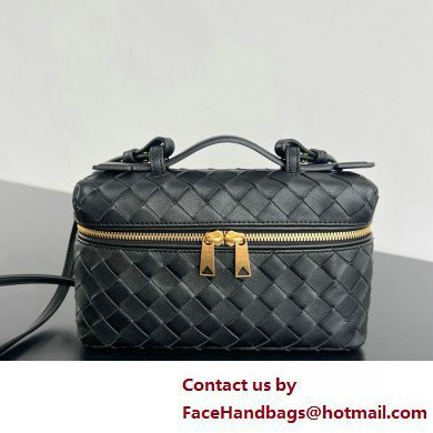 Bottega Veneta Intrecciato leather BANG BANG vanity case BLACK 2025