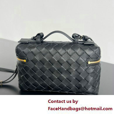 Bottega Veneta Intrecciato leather BANG BANG vanity case BLACK 2025