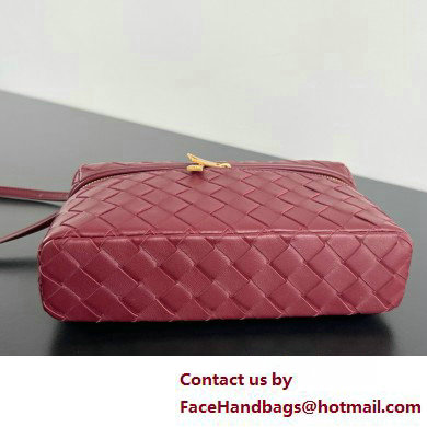 Bottega Veneta Intrecciato leather BANG BANG vanity case CHERRY 2025